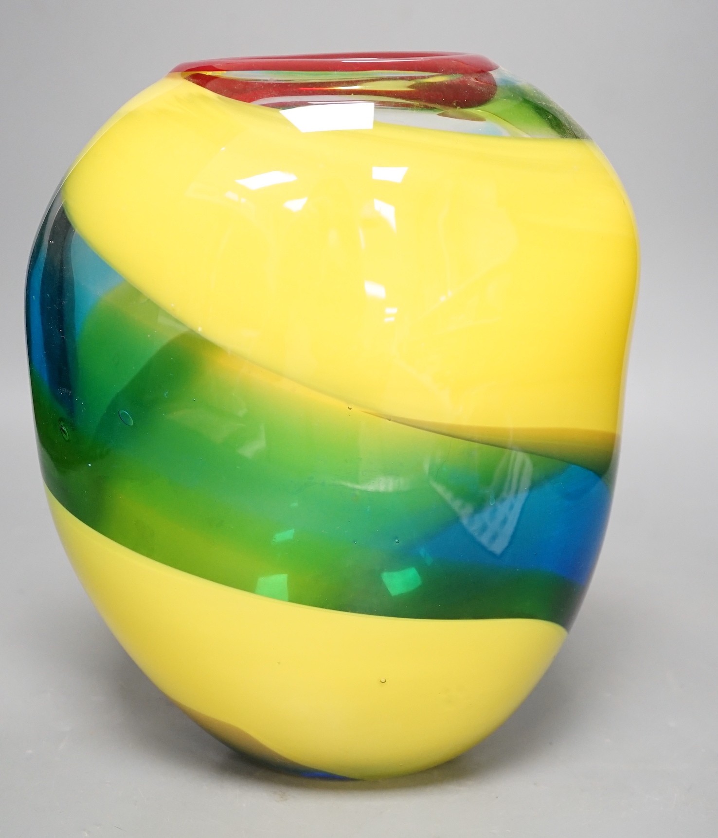 A Murano art glass vase, 25.5cm high